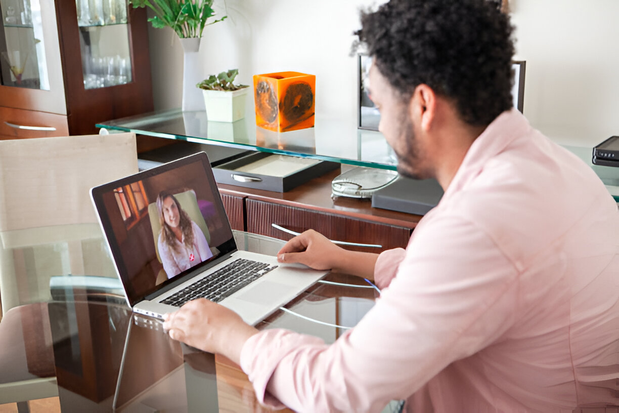 Online therapy session